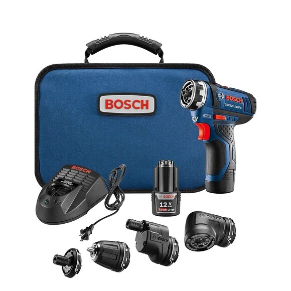 Bosch GSR12V-140FCB22 12V Max Flexiclick 5-In-1 Drill/Driver System - Picture 1 of 5